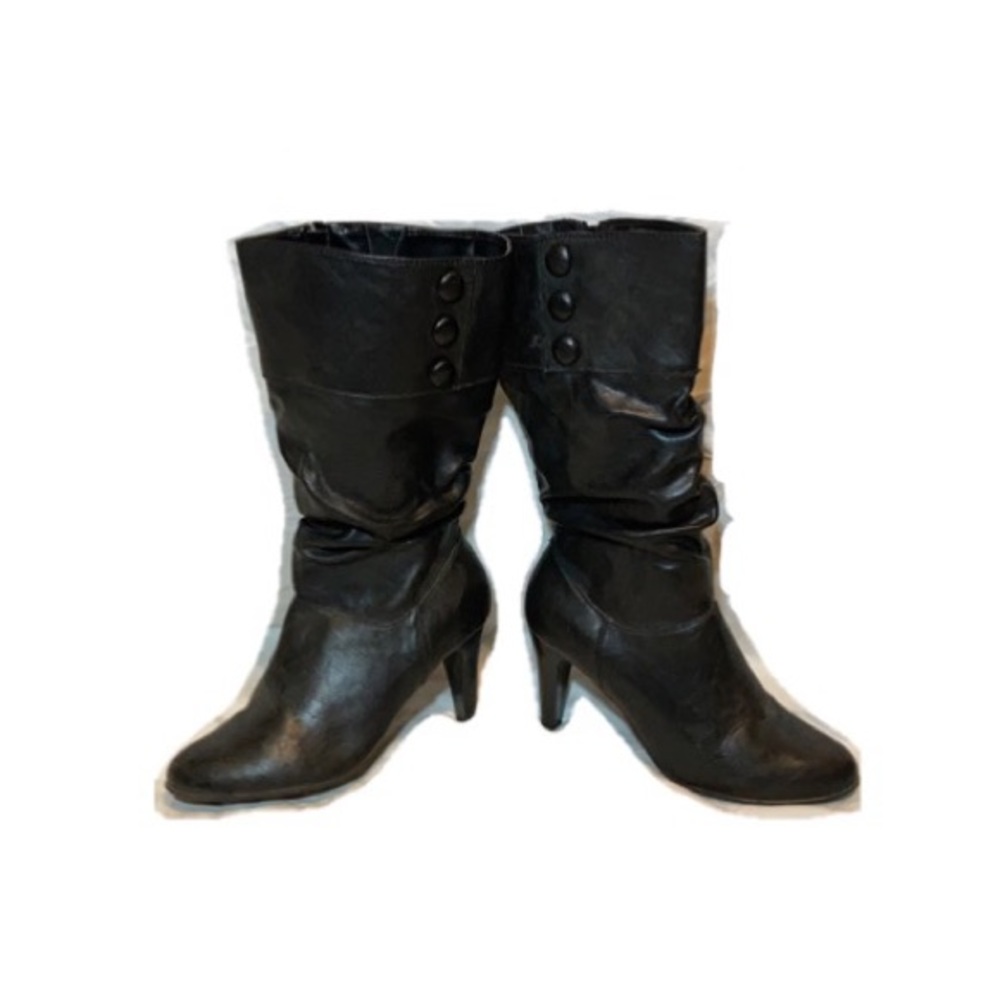 Croft and Barrow heeled black boots